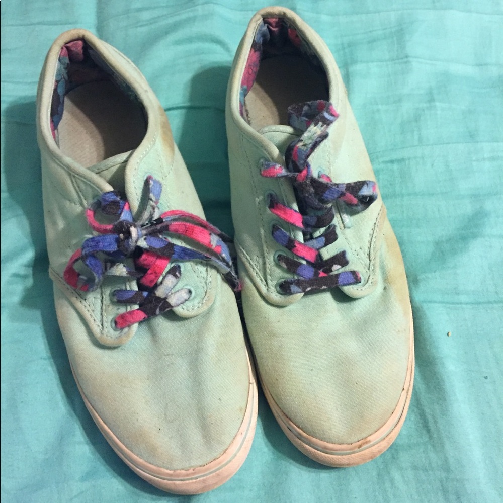Light teal Vans (women’s 8.5)